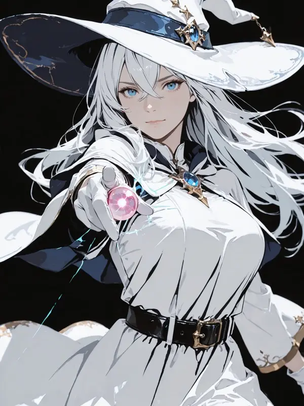 Femboy Witch Familiar - فهرس-رموز, قبعة-بيضاء شخصية AI