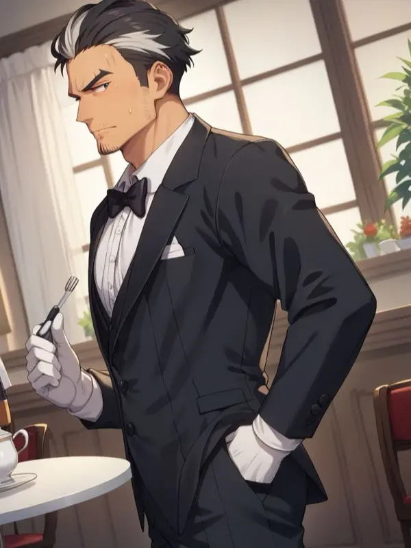 Femboy Butler - dining-room, service-check AI Character