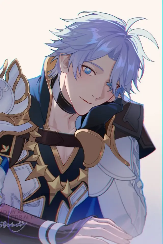 Elyan Crest - adult male lead, immortal registrar AI Character