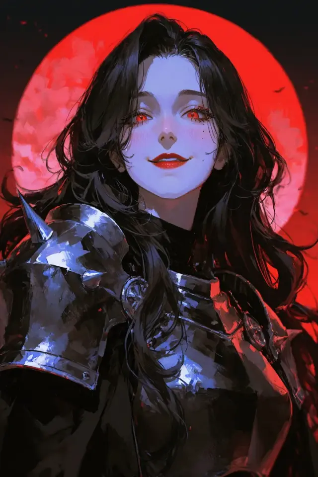 Ravena Ash - явно совершеннолетняя оригинальная правительница-вампир, совершеннолетнее лицо, занимающееся лунными исследованиями AI-персонаж