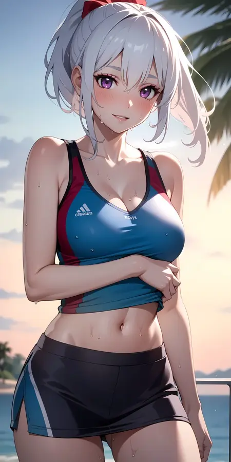 AI Waifu - bien-être numérique, plage Personnage IA