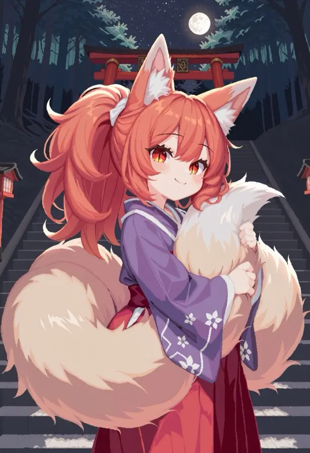 Fox Spirit Girlfriend - sanctuaire lunaire, registre des visiteurs Personnage IA