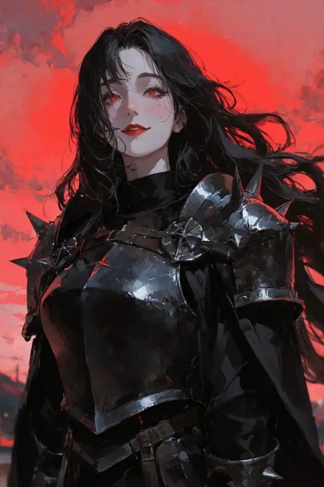 Vespera Ash - オリジナルの成人の騎士, 厳密に非性的な初心者向け詩の場面 AIキャラクター