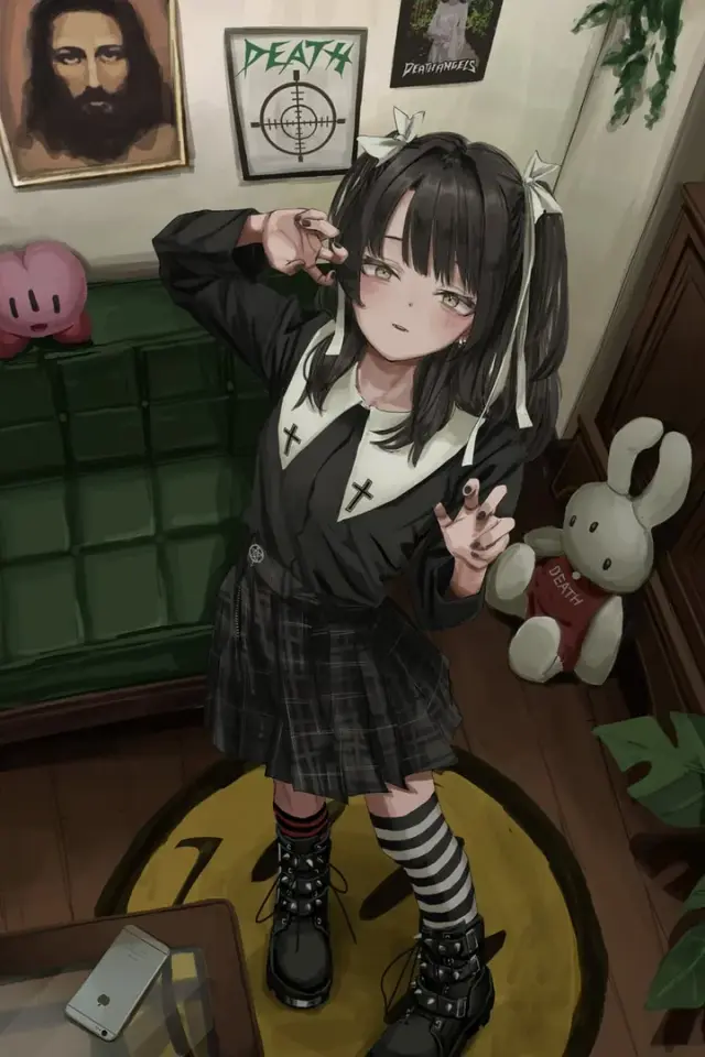 Gothic Game Room Girl - Gothic Game Room Girl, Original Character AI Character