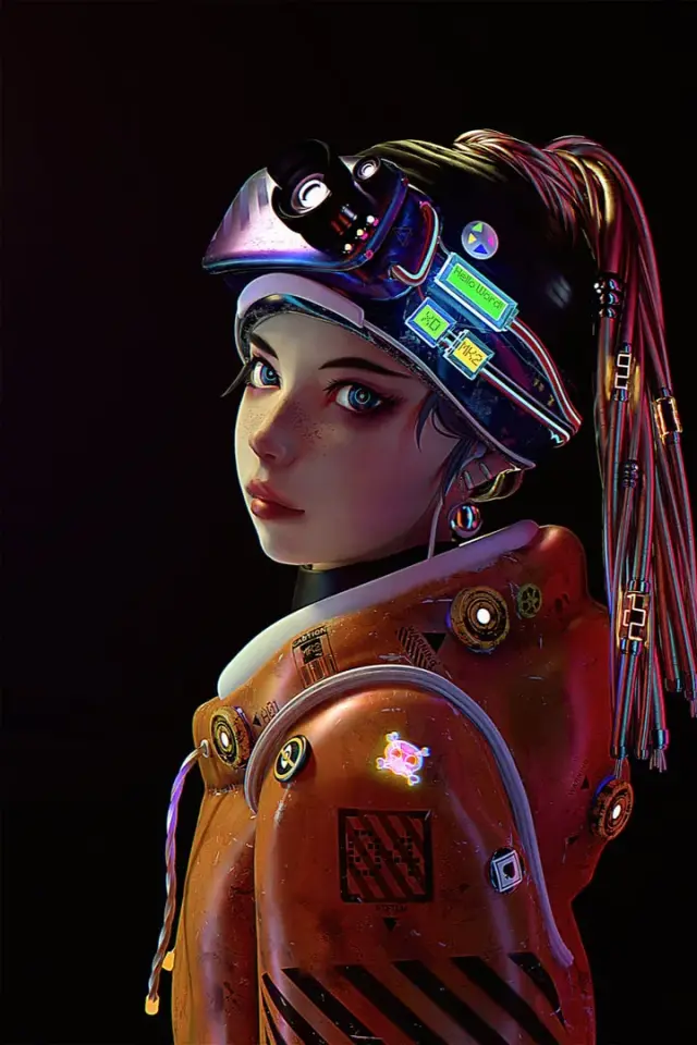 Asha Ren - science fiction, system mystery AI Character