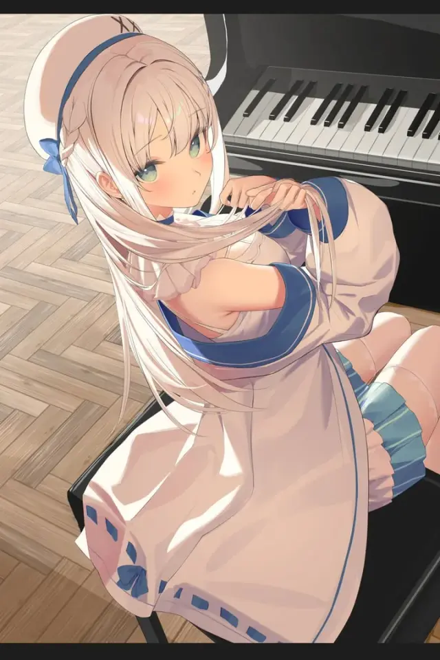 Nagino Mashiro - erwachsene VTuberin, Klavierprobe KI-Charakter