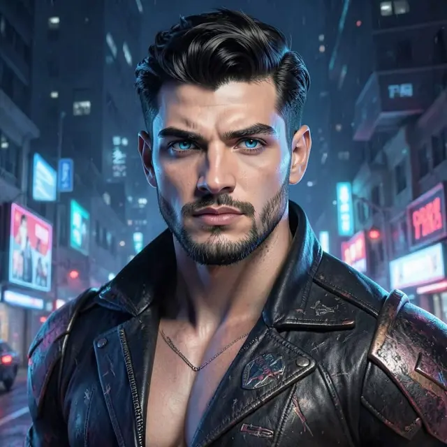 Hudson - User Created, Cyberpunk AI Character
