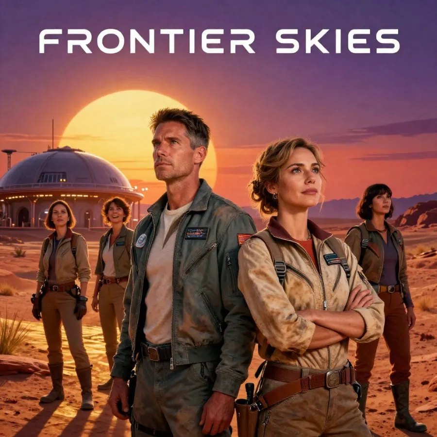 Frontier Skies - Kontrastreich KI-Charakter
